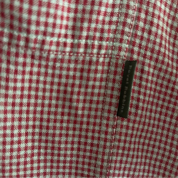 ROYAL ROBBINS men’s Short Sleeve Button Down Shirt Size XL red - Picture 5 of 5